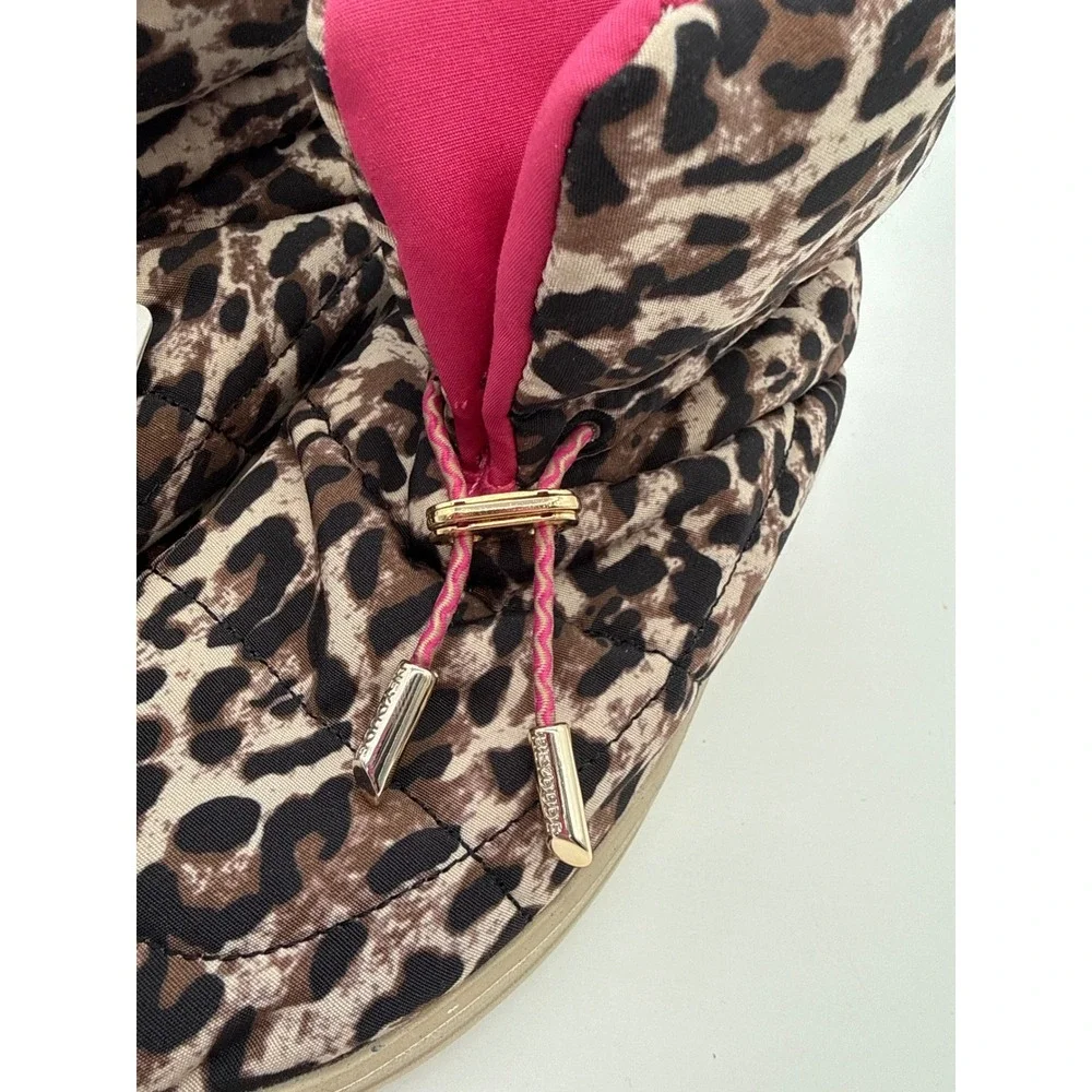 Hey Dude Girls Size‎ 1 Margot Youth Eco Leopard Nut Animal Print bungee NWT